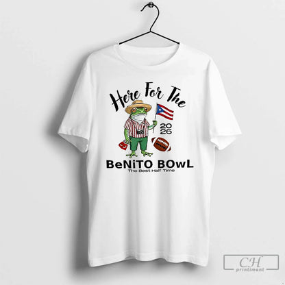 Premium Here Benito Bowl 2026 Puerto Rican Football T Shirts Hoodie