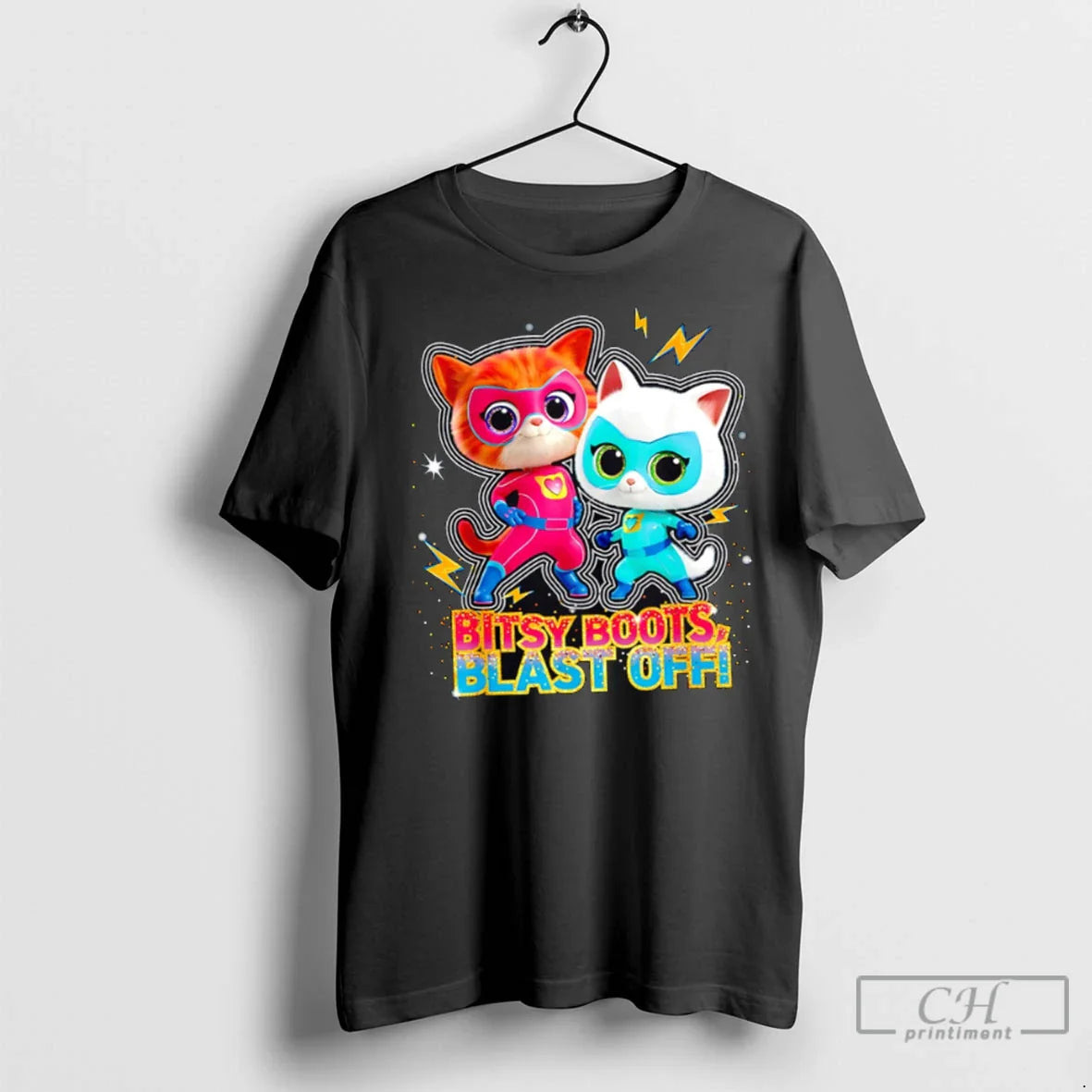 Premium Hero Cat Super Kitties Bitsy Boots Blast Off Long Sleeve
