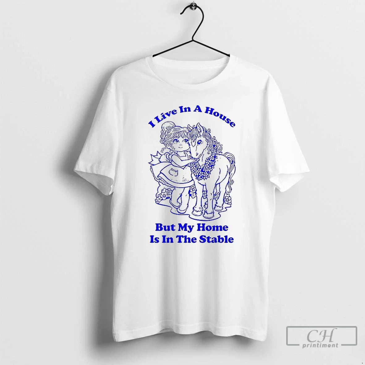 Premium Horse I Live House But My Home Is Stable Tee Classic Outfit