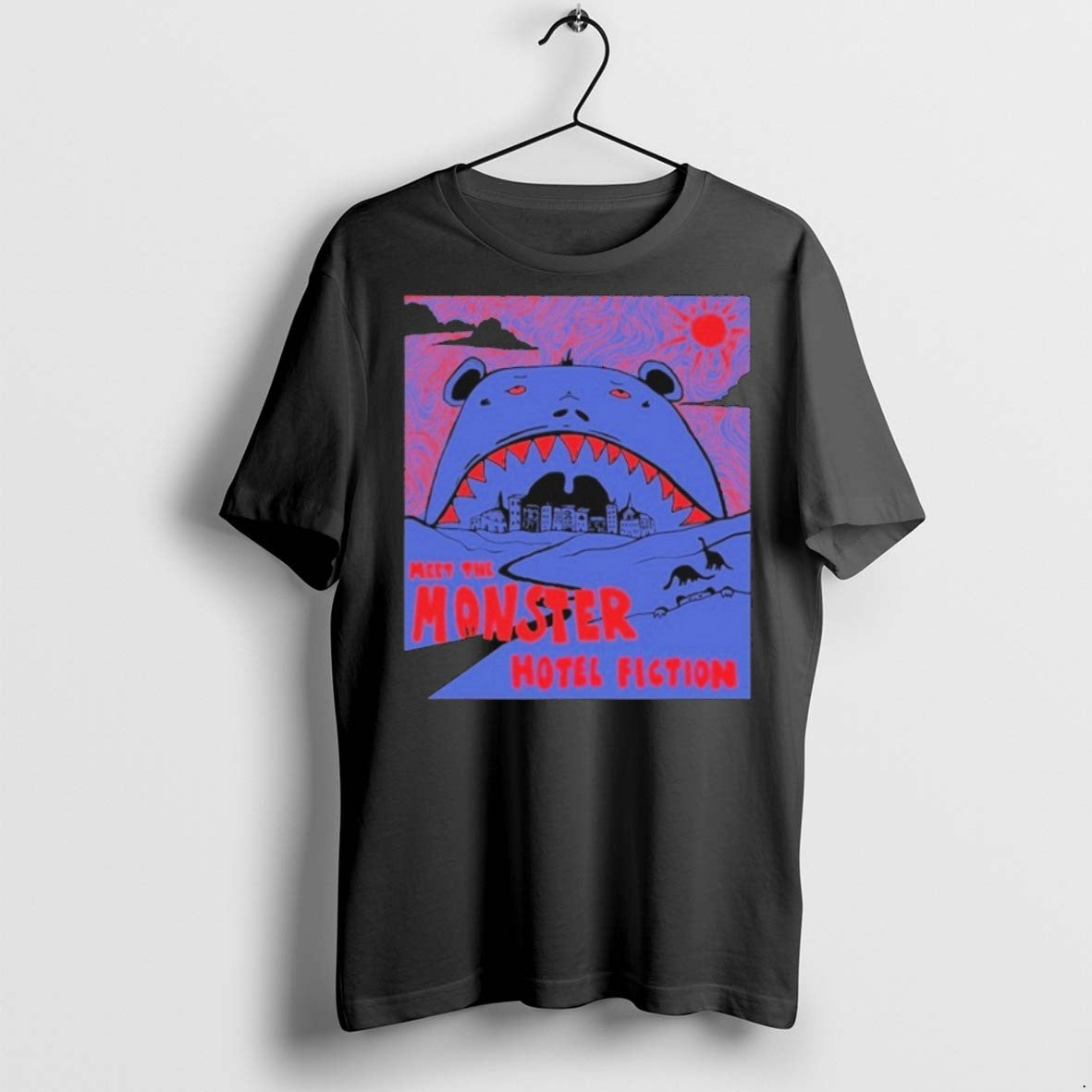 Premium Hotel Fiction Meet Monster T Shirts Tee Premium Gift
