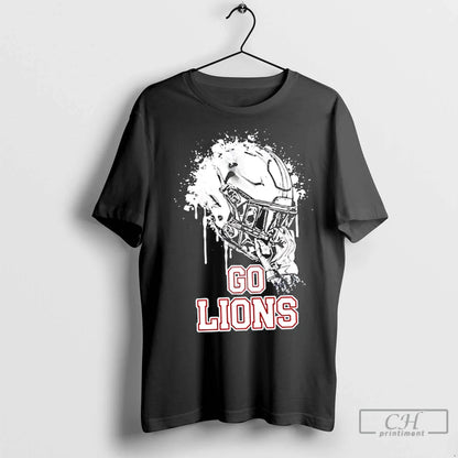 Premium Hubbertville Football Lions Go Lions Helmet Sweatshirt