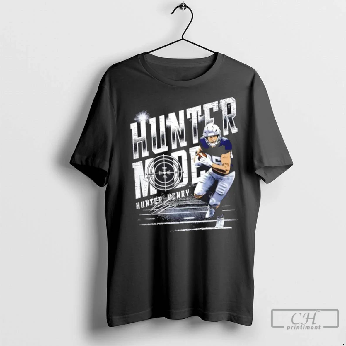 Premium Hunter Henry New England Patriots Hunter Mode Signature Tee