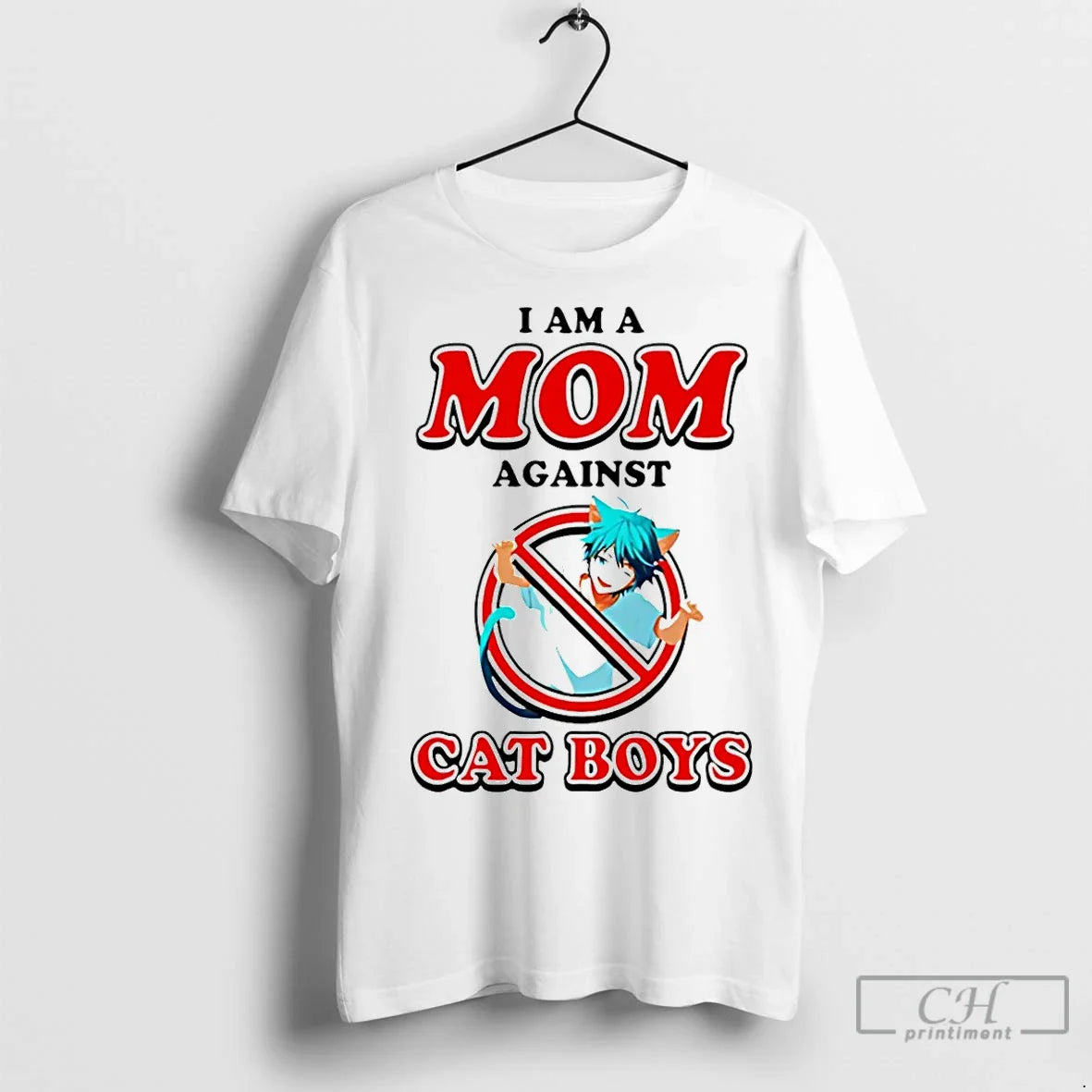 Premium I Am Mom Against Cat Anime Long Sleeve Modern Look