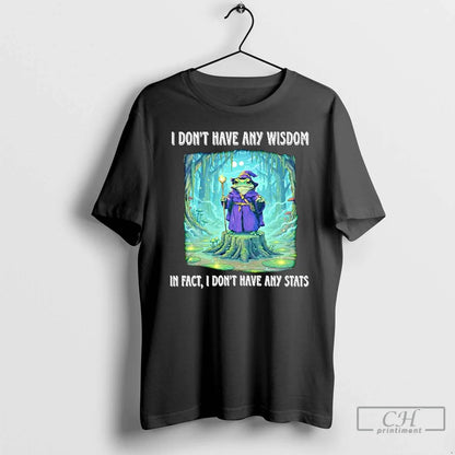 Premium I Dont Have Any Wisdom Fact I Dont Have Any Stats Wizard