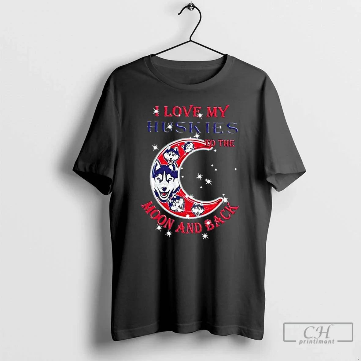 Premium I Love My Connecticut Huskies To Moon And Back Sweatshirt