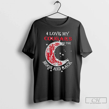 Premium I Love My Houston Cougars To Moon And Back Long Sleeve Modern