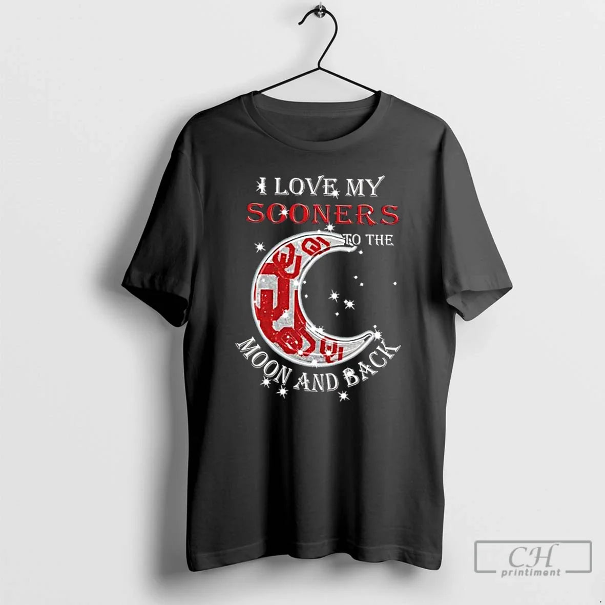 Premium I Love My Oklahoma Sooners To Moon And Back TShirt Retro