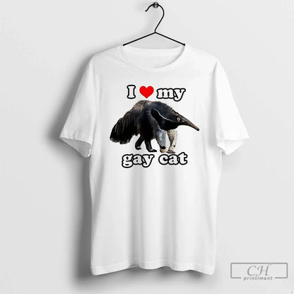 Premium I Love My Gay Cat T Shirts Tee Trendy Art