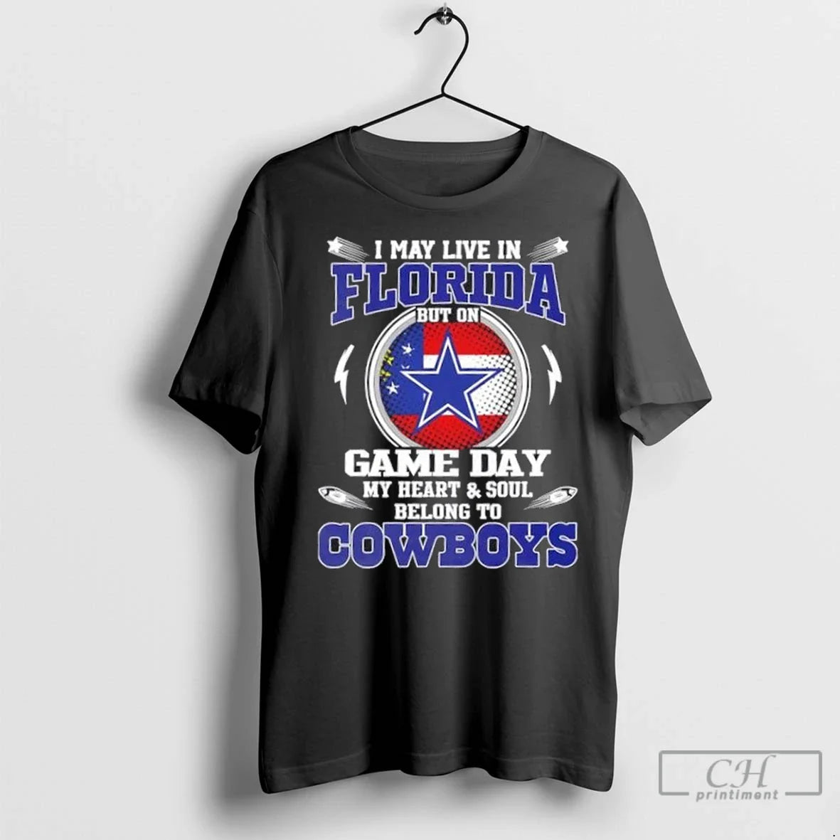 Premium I May Live Florida But Game Day My Heart And Soul Belongs