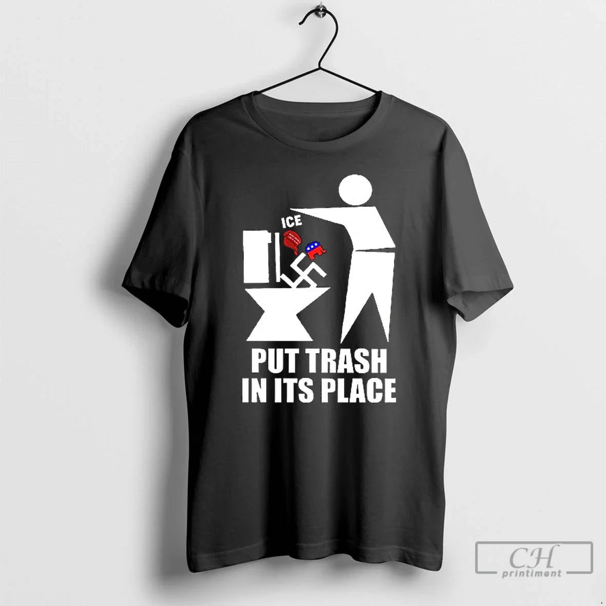 Premium Ice Put Trash Its Place Ceramic Ceramic And Dad Cap T Shirts