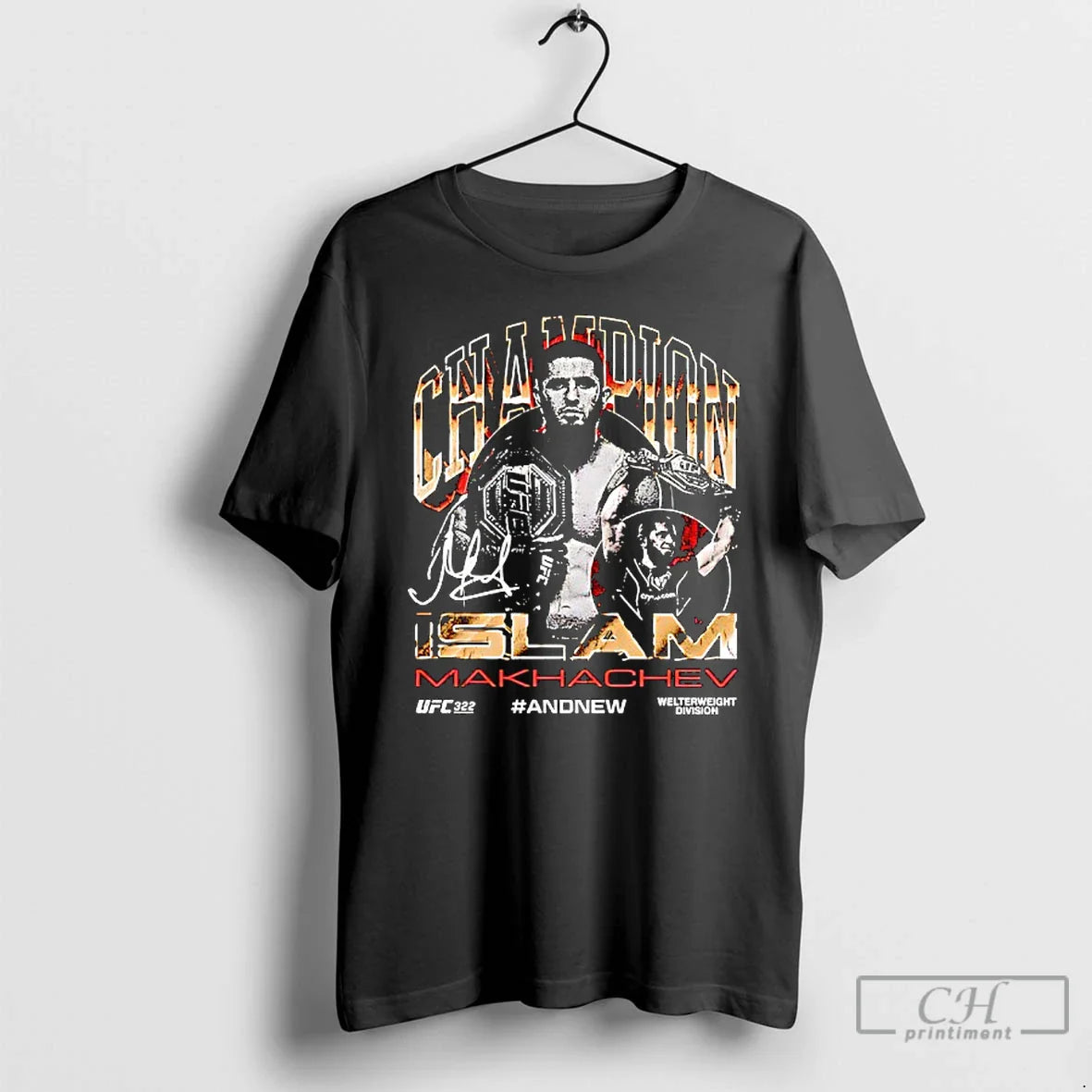 Premium Islam Makhachev Ufc 322 Welterweight Champion Sweatshirt