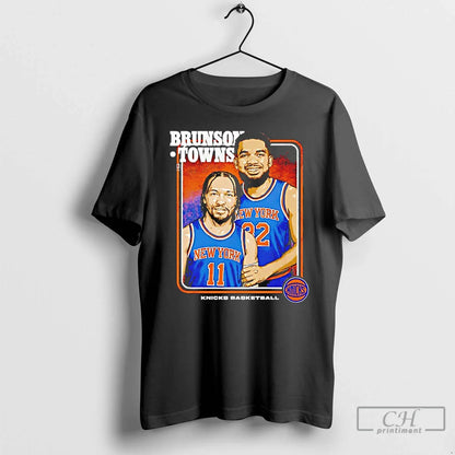 Premium Jalen Brunson And Karl Anthony Towns New York Knicks Step