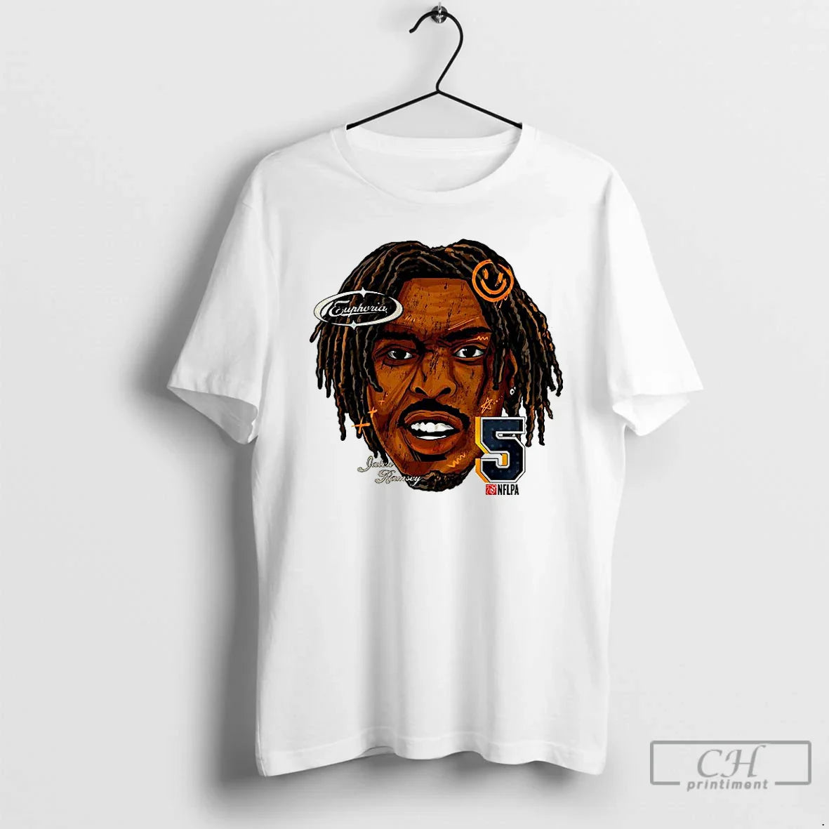 Premium Jalen Ramsey Jacksonville Jaguars Fat Head Number 5 T Shirts