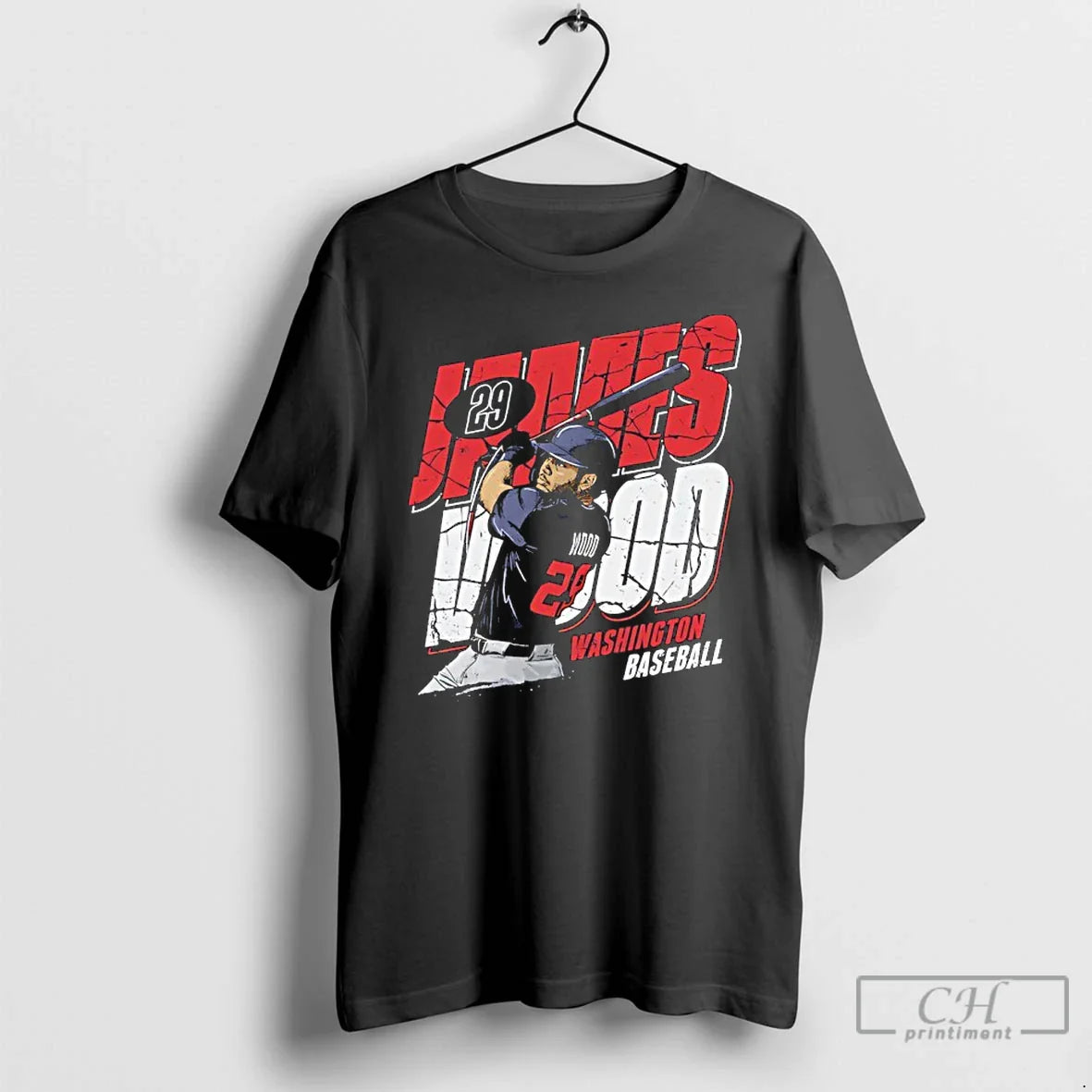 Premium James Wood 29 Washington Nationals Player Name And Number T