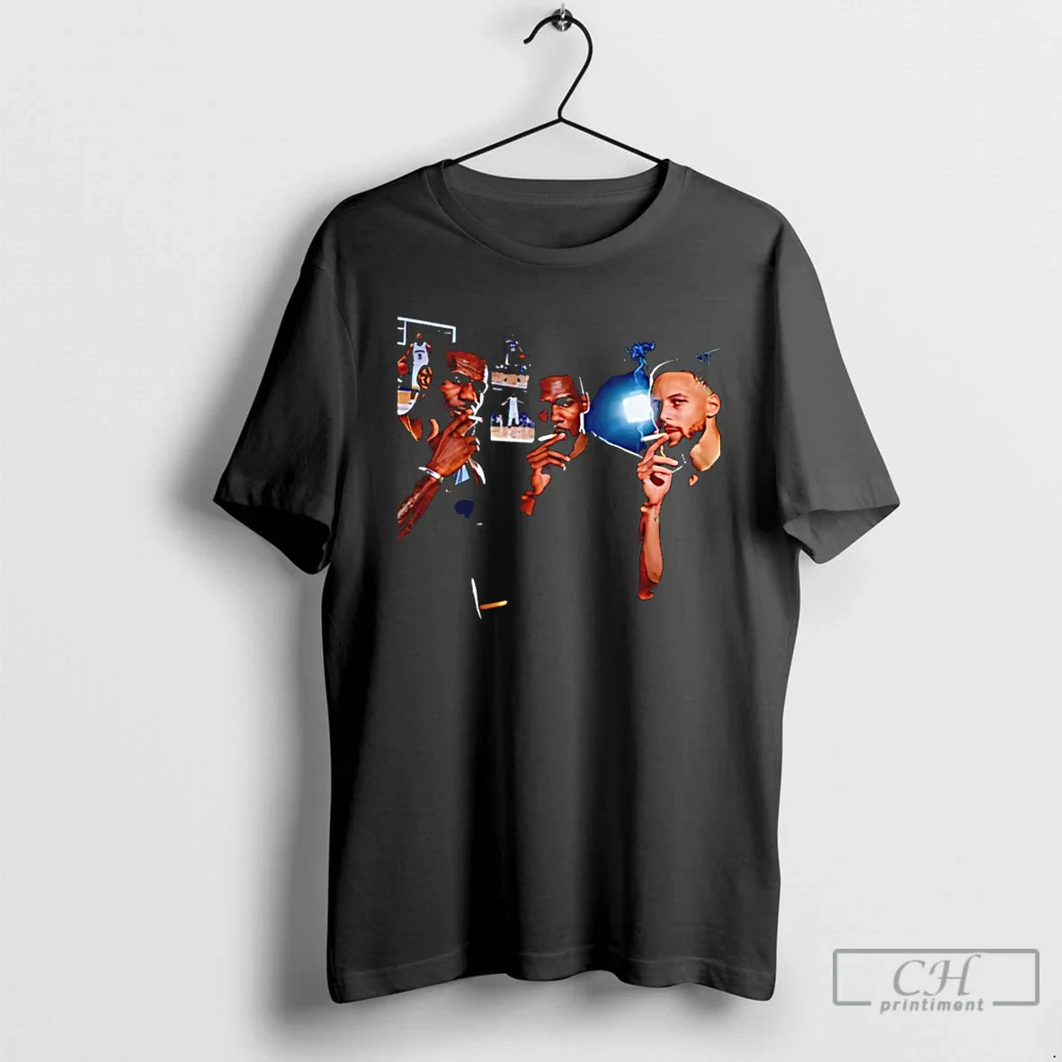 Premium James And Curry And Durant Smoking Nba 2025 Tee Elegant Gift