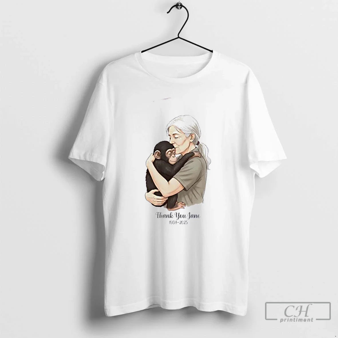 Premium Jane Goodall 1934 2025 Thank You Memories T Shirts Shirt
