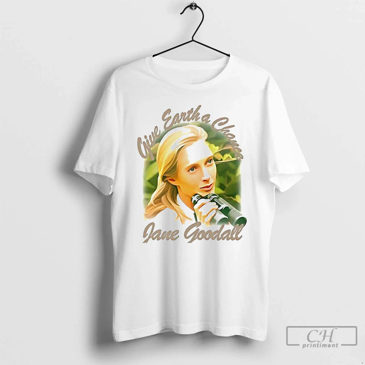 Premium Jane Goodall Give Earth Chance Memorial T Shirts Shirt