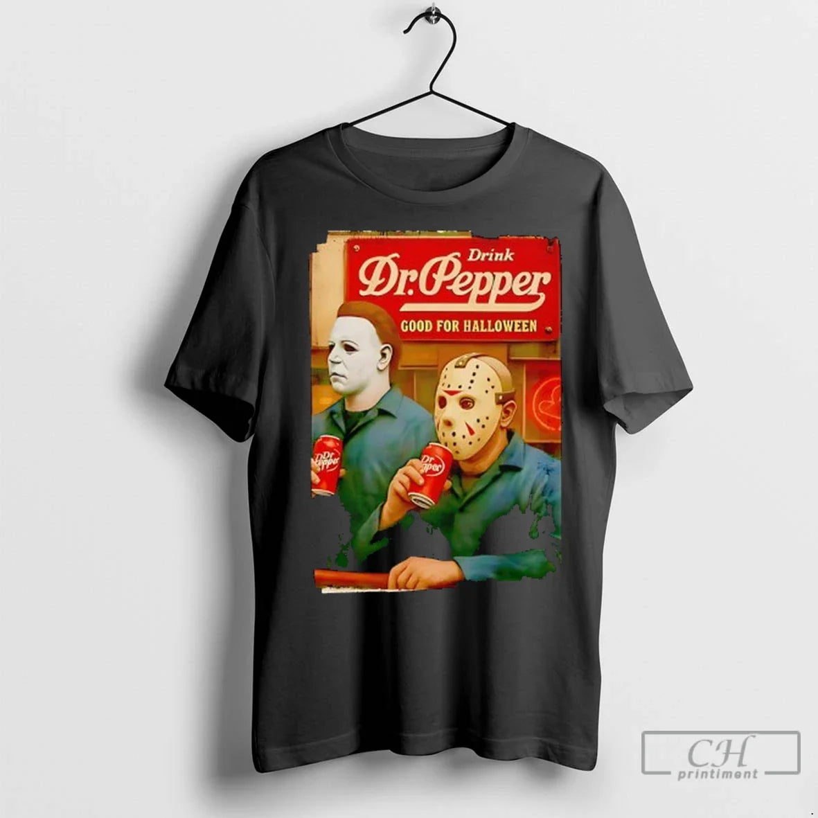 Premium Jason Voorhees And Michael Myers Drink Dr Pepper Good