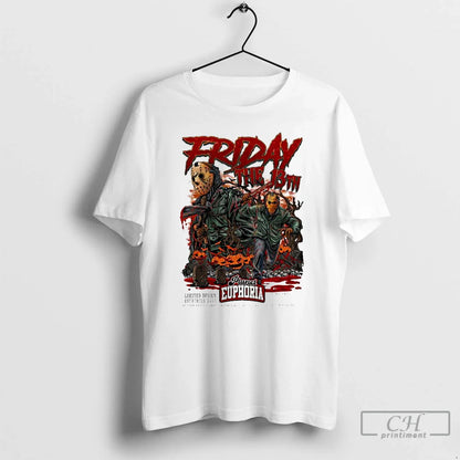 Premium Jason Vorheers Friday 13Th Jv Halloween 2025 T Shirts Tee