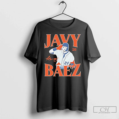 Premium Javy Baez 28 Detroit Tigers October Baseball Signature T