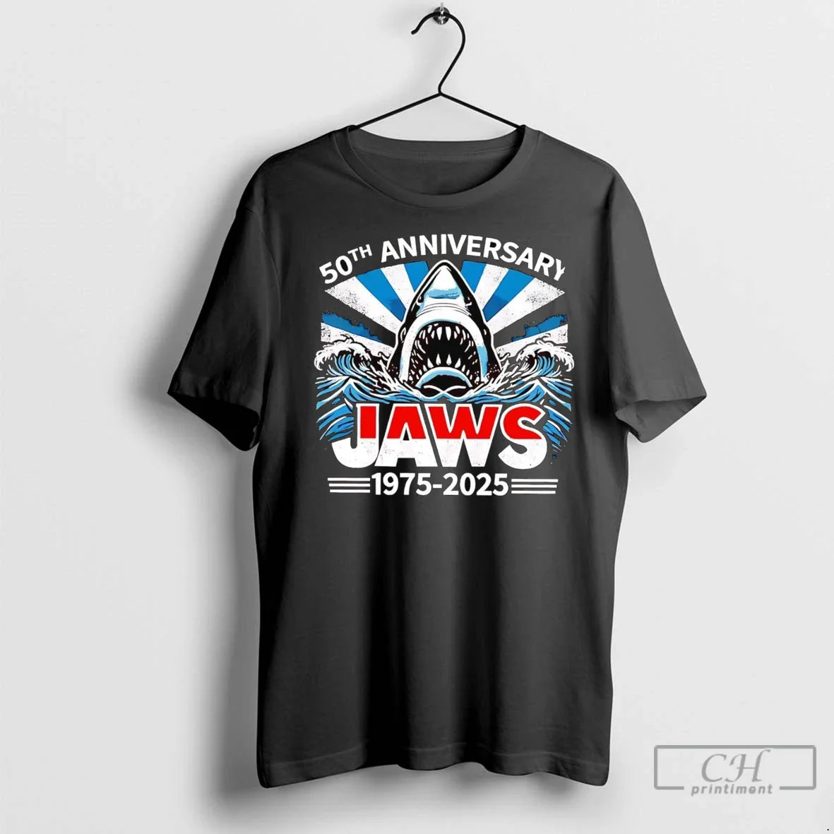 Premium Jaws 1975 2025 50Th Anniversary Sweatshirt Designer Look