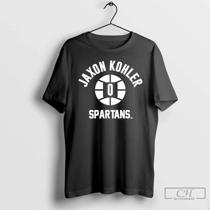 Premium Jaxon Kohler 0 Michigan State Basketball Name Number Ball