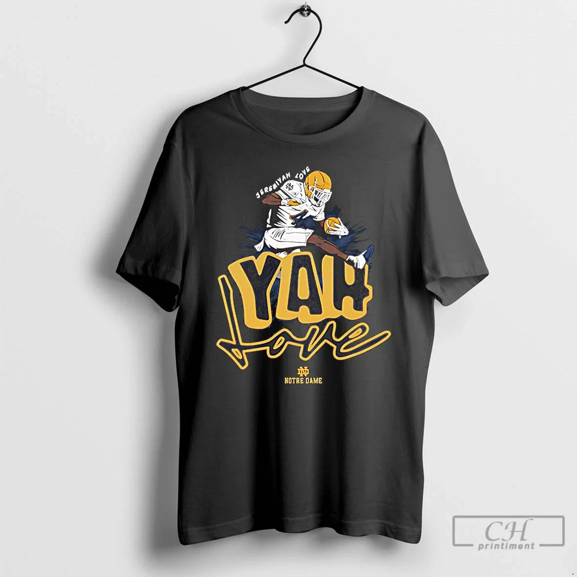 Premium Jeremiyah Love Notre Dame Football Ncaa Shirt Retro Gift