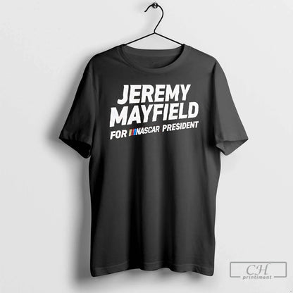 Premium Jeremy Mayfield Nascar President Logo Long Sleeve Trendy Art