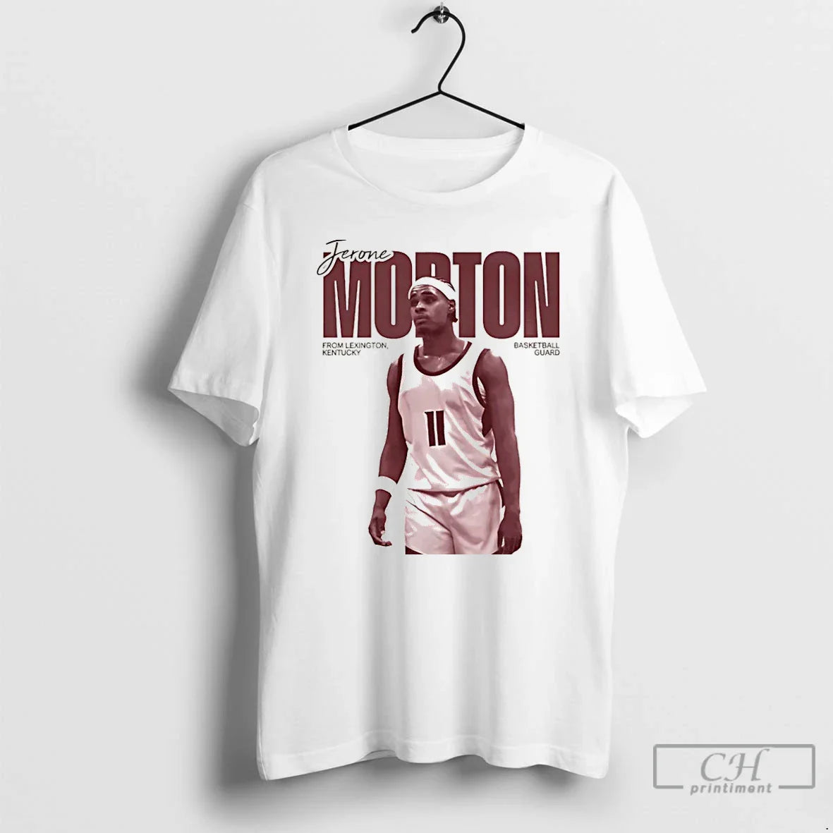 Premium Jerone Morton Washington State Cougars Basketball Guard Tee