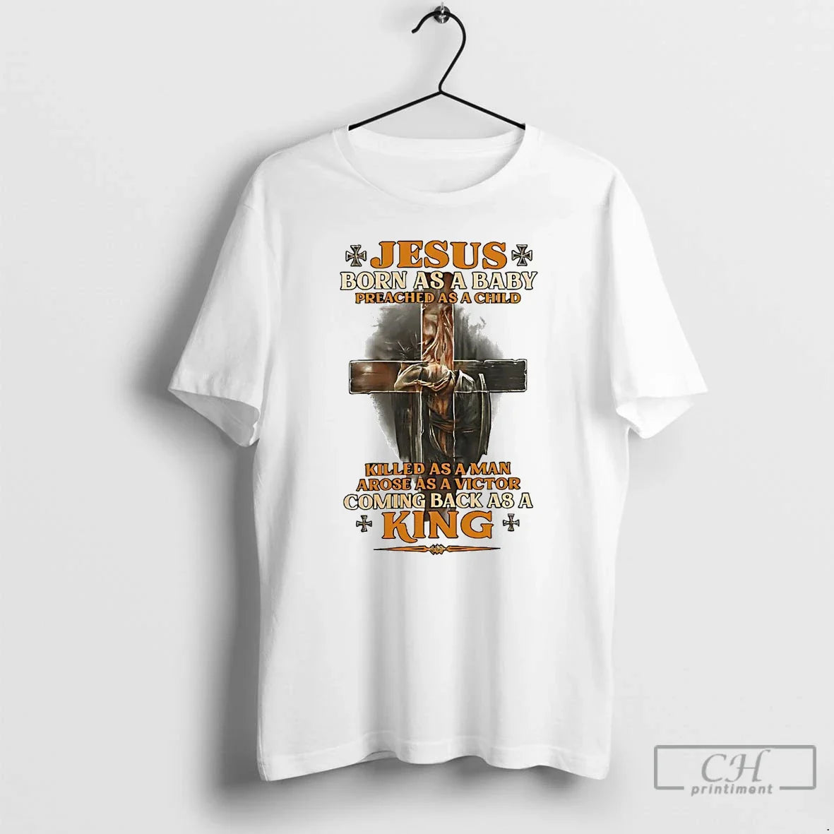 Premium Jesus Born As Preached As Child Veteran Coming Back As TShirt