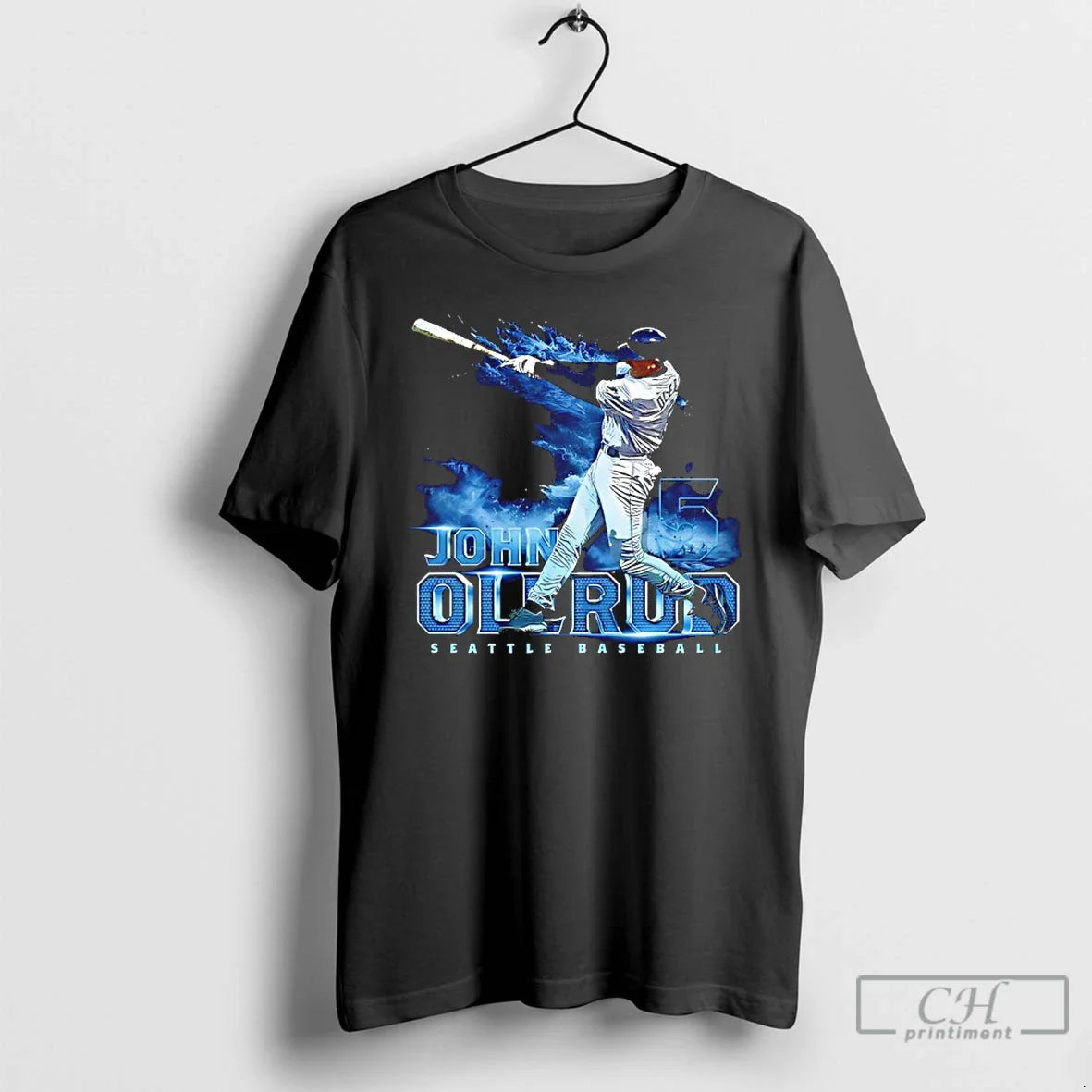 Premium John Olerud 5 Seattle Mariners Baseball Grunge Swing T Shirts