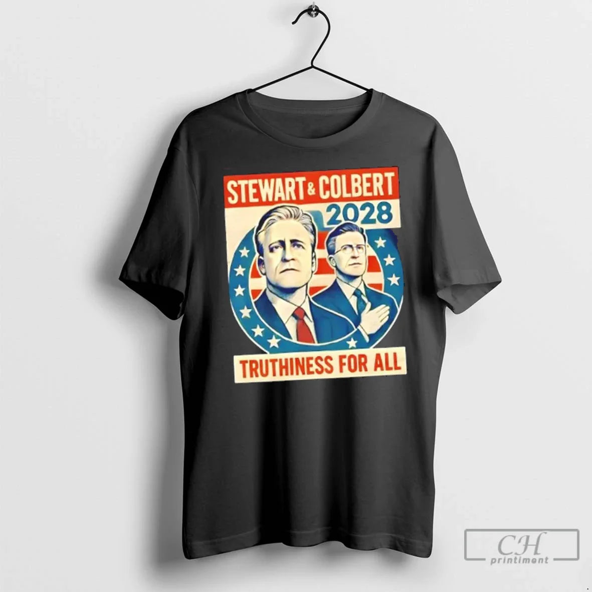 Premium Jon Stewart And Stephen Colbert 2028 Truthiness All TShirt