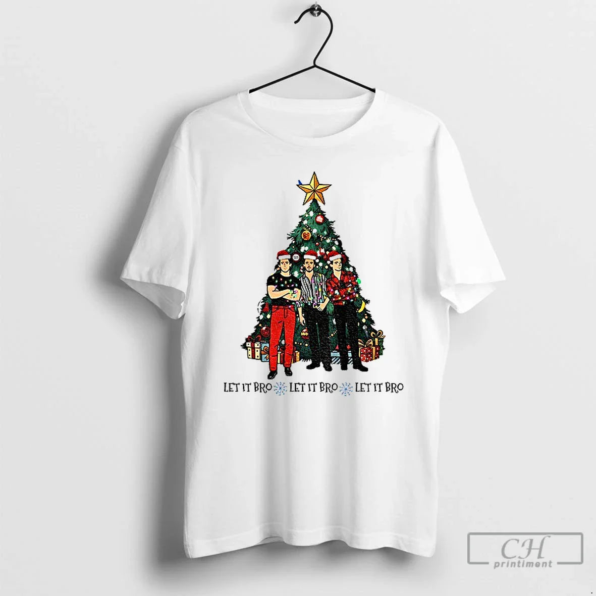 Premium Jonas Brothers Tree Let It Bro Let It Bro Long Sleeve Premium