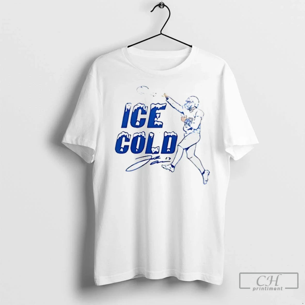 Premium Josh Allen Buffalo Bills Ice Cold Lets Go Bills TShirt Unique
