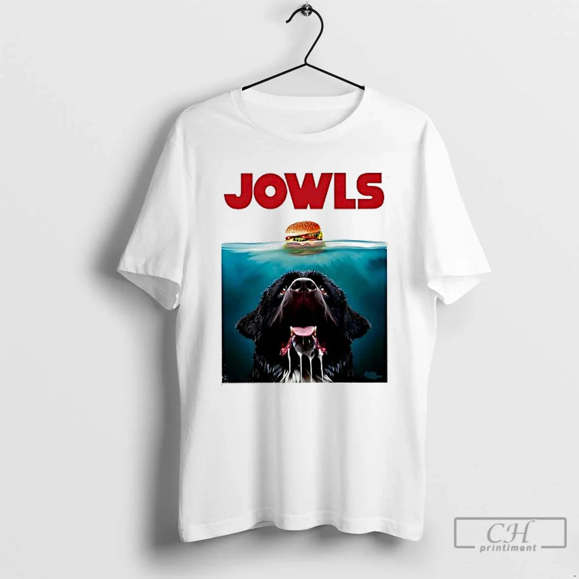 Premium Jowls Hamburger Dog Black Hoodie Stylish Merch