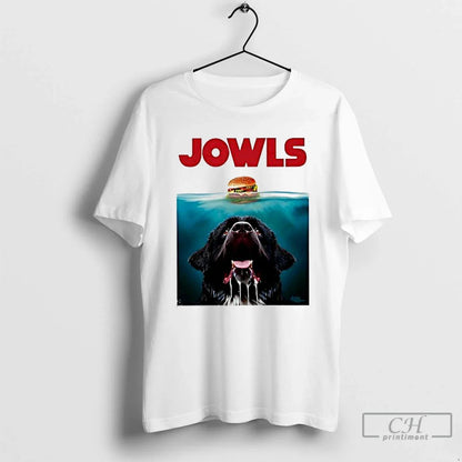 Premium Jowls Hamburger Dog Black Hoodie Stylish Merch