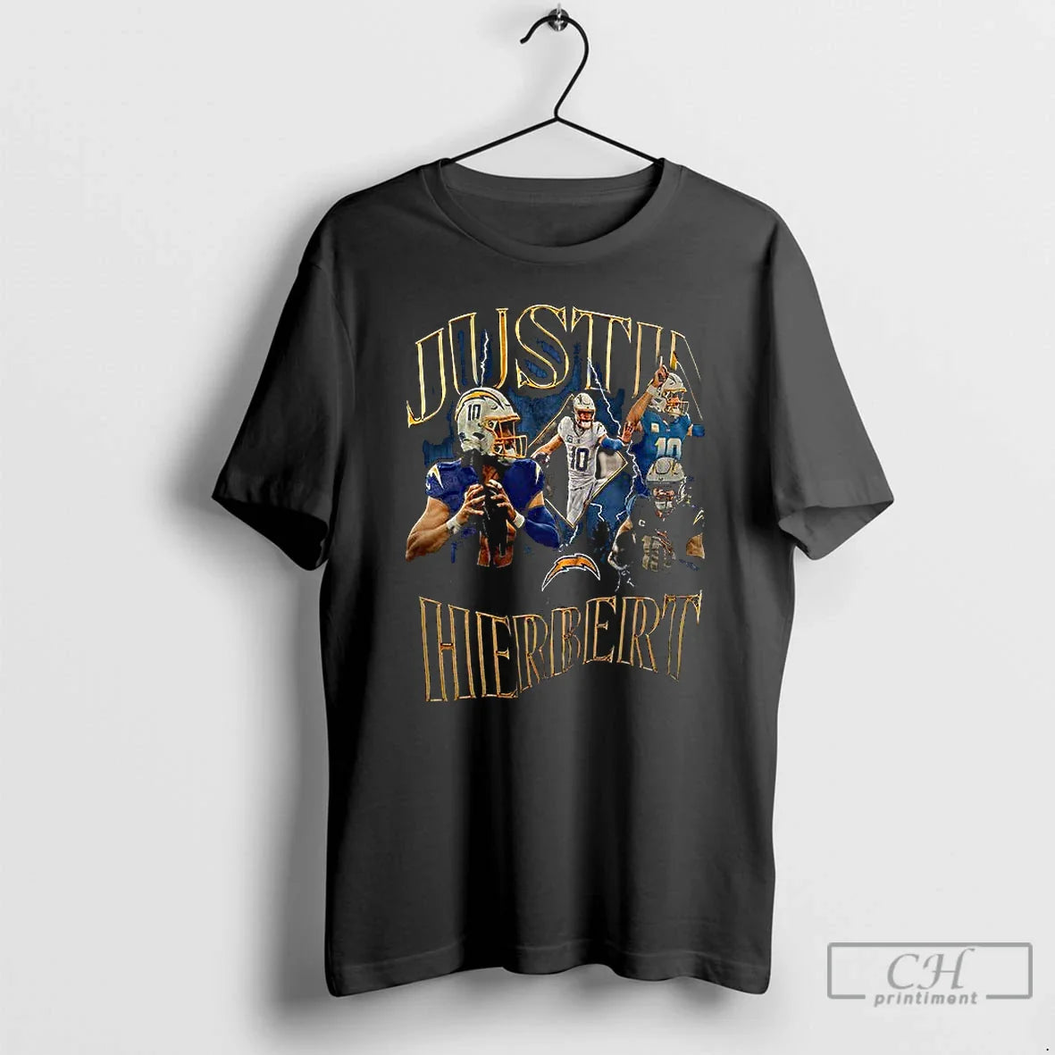 Premium Justin Herbert Qb1 Chargers T Shirts Sweatshirt Authentic