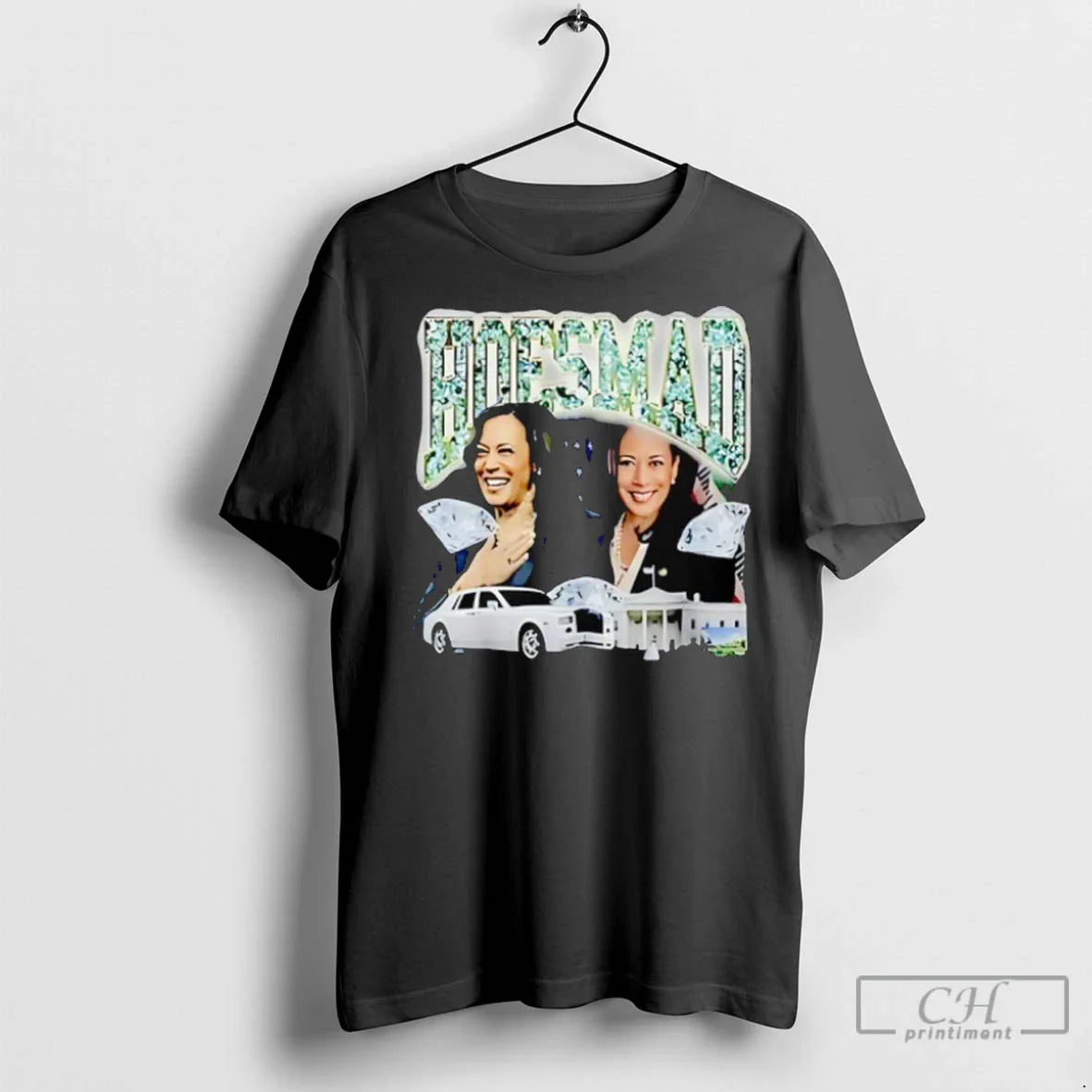 Premium Kamala Harris Hoesmad Diamond Tee Modern Style