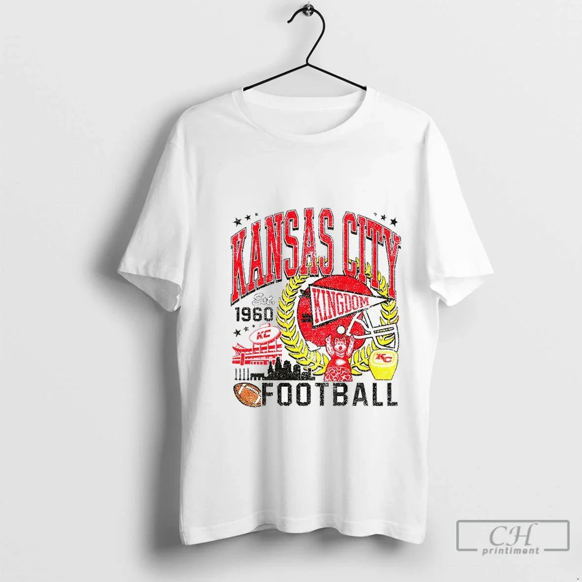 Premium Kansas City Chiefs Football Kingdom Est 1960 Shirt Authentic