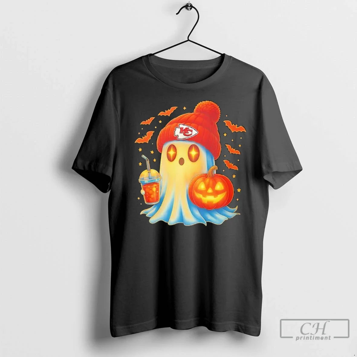 Premium Kansas City Chiefs Halloween Ghost Ladies Hoodie Elegant