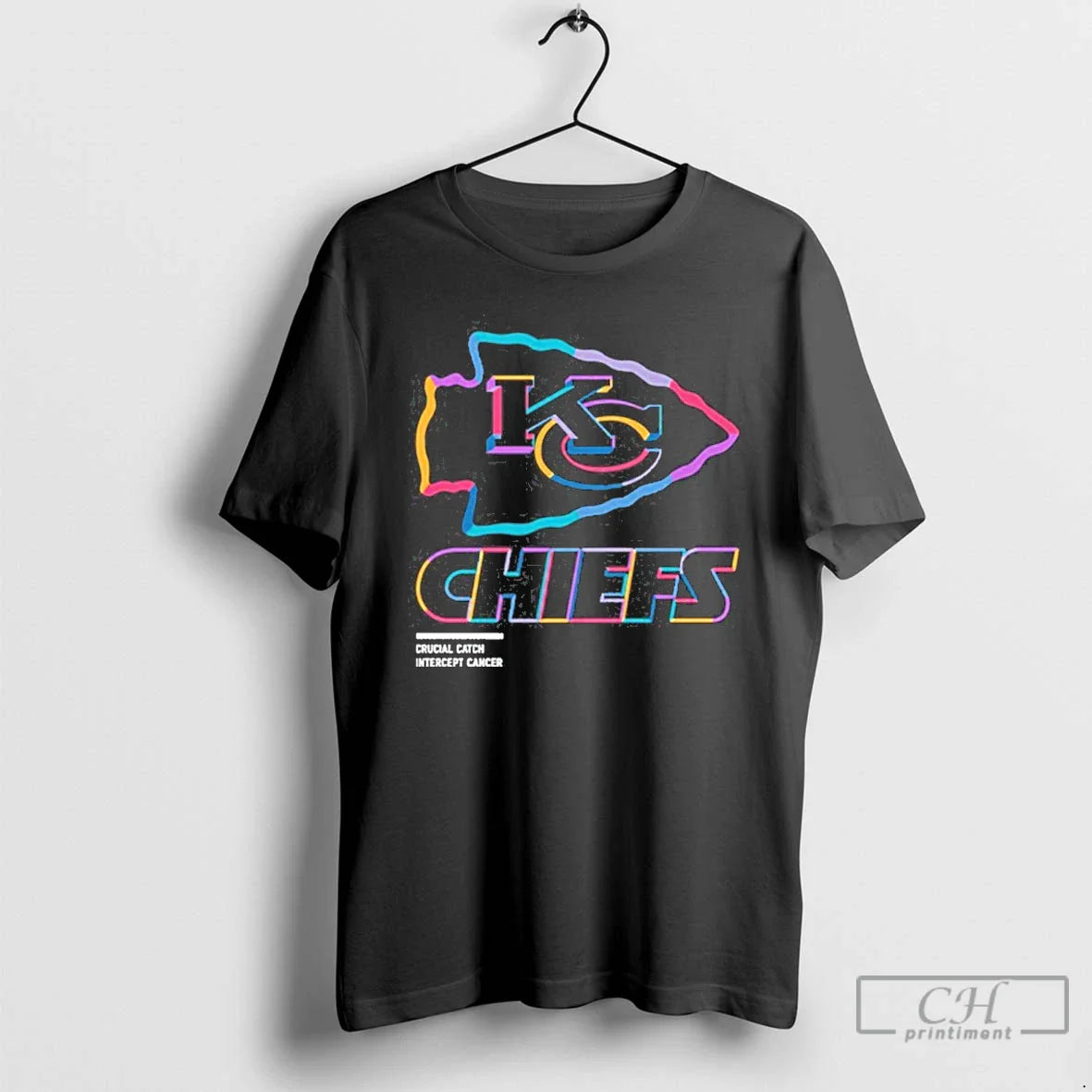 Premium Kansas City Chiefs Logo Crucial Catch Intercept Cancer 2025 T