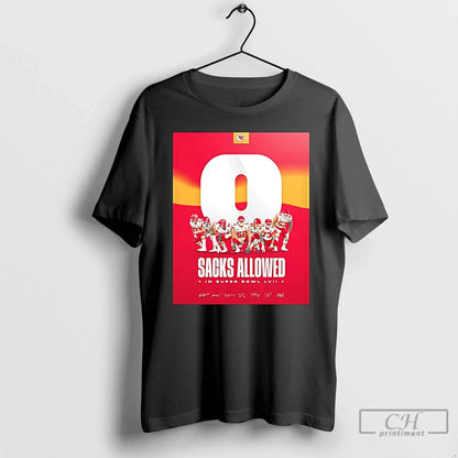 Premium Kansas City Chiefs Sacks Allowed Super Bowl Lvii T Shirts