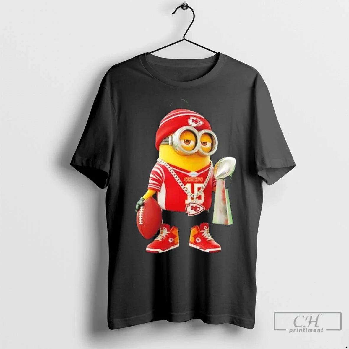 Premium Kansas City Chiefs X Minions Hold Super Bowl Trophy Hoodie