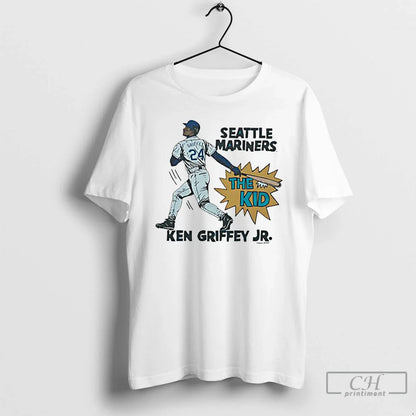 Premium Ken Griffey Jr Seattle Mariners Home T Shirts Tee Modern Gift
