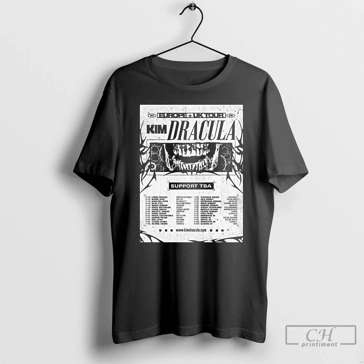 Premium Kim Dracula Europe Uk Tour 2026 Long Sleve T Shirts Shirt