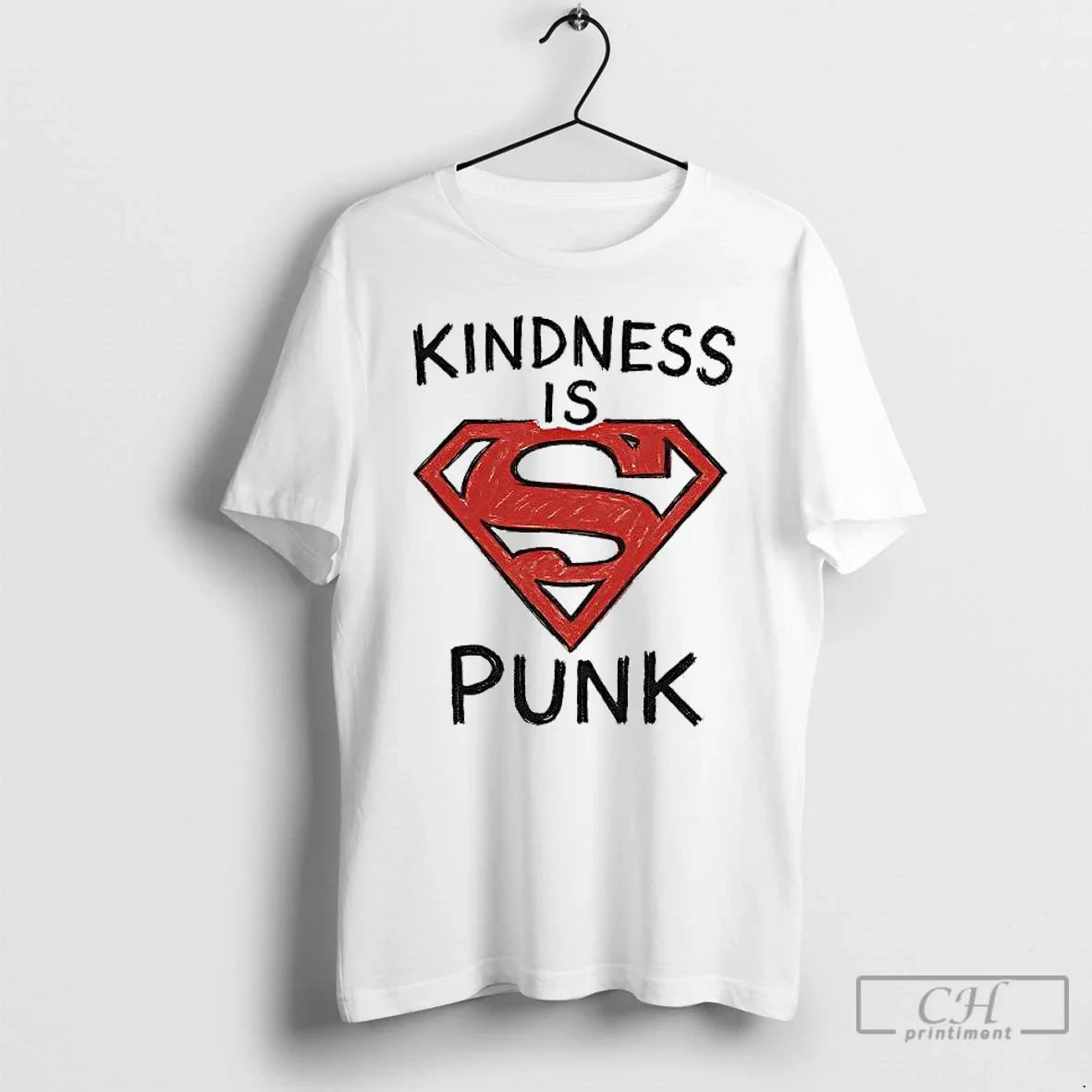 Premium Kindness Is Punk Superman Tank Top Premium Art