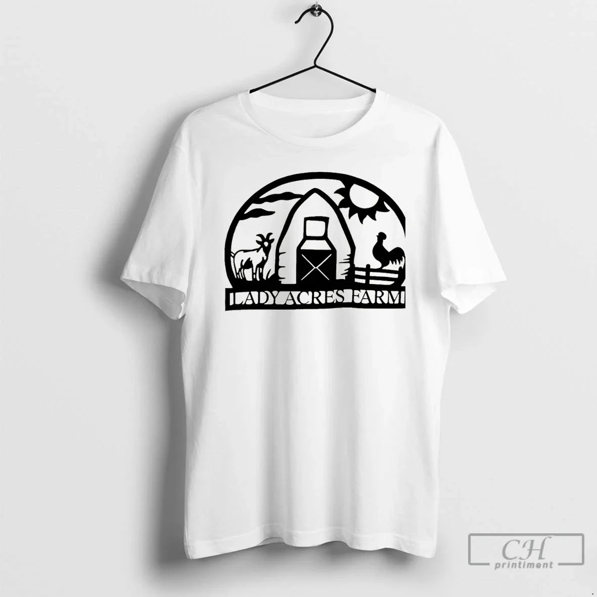 Premium Lady Acres Farm Tee Retro Style