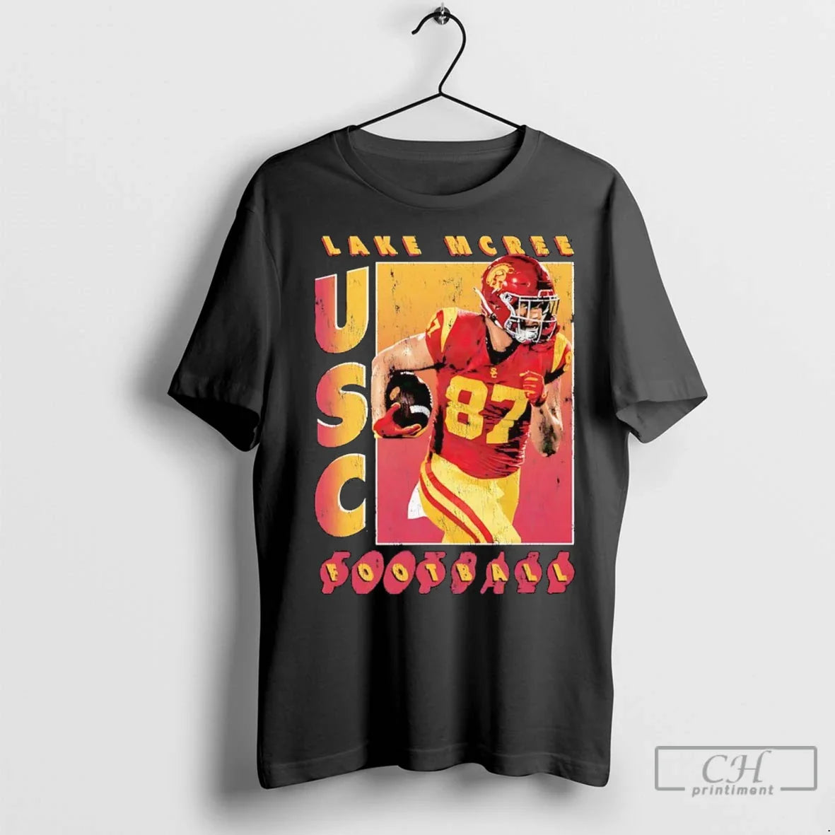 Premium Lake Mcree Football Frame Usc Trojans Hoodie Authentic Art