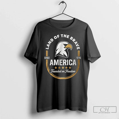 Premium Land Brave America Founded Freedom Since 1776 Ceramic Ceramic