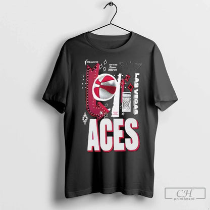 Premium Las Vegas Aces 2025 Wnba Playoffs Zone Ladies TShirt Premium